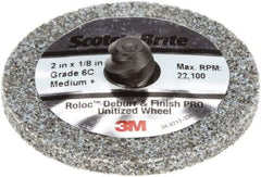 3M - 2" Disc Diam, Ceramic Quick Change Disc - Type R Attaching System, Coated, Medium Grade - Americas Industrial Supply