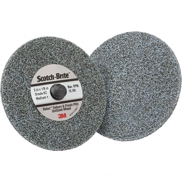 3M - 3" Disc Diam, Ceramic Quick Change Disc - Type R Attaching System, Coated, Medium Grade - Americas Industrial Supply