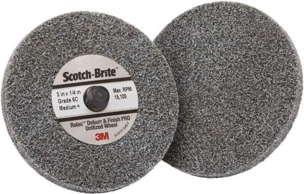 3M - 3" Disc Diam, Ceramic Quick Change Disc - Type R Attaching System, Coated, Medium Grade - Americas Industrial Supply