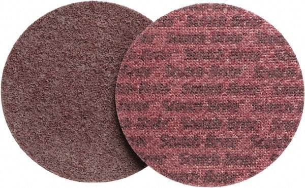 3M - 5" Diam, Aluminum Oxide Hook & Loop Disc - Medium Grade, Nonwoven, - Americas Industrial Supply