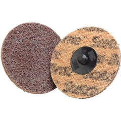 3M - 4" Disc Diam, Aluminum Oxide Quick Change Disc - Type S Attaching System, Coated, Coarse Grade - Americas Industrial Supply