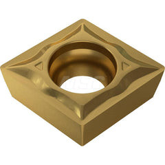 Turning Insert:  CCMT09T304-UF YG801,  Solid Carbide TiAlN Finish,  0.3620″ Long,  3/8″ Inscribed Circle,  N/A Series  CCMT