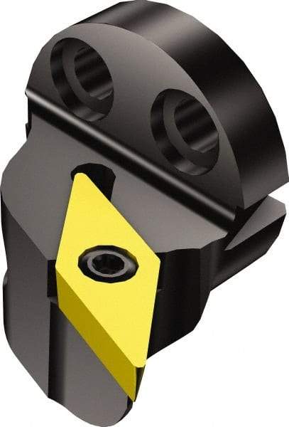 Sandvik Coromant - Left Hand Cut, Size 20, VCMT 221 Insert Compatiblity, Modular Turning & Profiling Cutting Unit Head - 15mm Ctr to Cutting Edge, 20mm Head Length, Through Coolant, Series CoroTurn 107 - Americas Industrial Supply