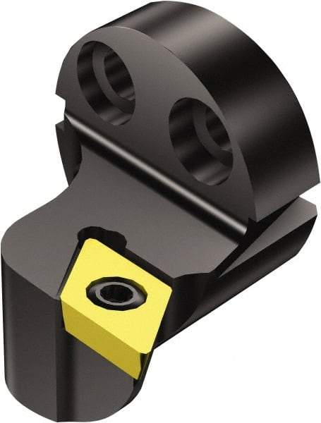 Sandvik Coromant - Left Hand Cut, Size 25, DPMT 3(2.5)2 Insert Compatiblity, Modular Turning & Profiling Cutting Unit Head - 17mm Ctr to Cutting Edge, 20mm Head Length, Through Coolant, Series CoroTurn 111 - Americas Industrial Supply