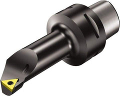 Sandvik Coromant - Left Hand Cut, Size C3, TCMT 11 03 04 & TCMT 221 Insert Compatiblity, Internal Modular Turning & Profiling Cutting Unit Head - 11mm Ctr to Cutting Edge, 65mm Head Length, Through Coolant, Series CoroTurn 107 - Americas Industrial Supply