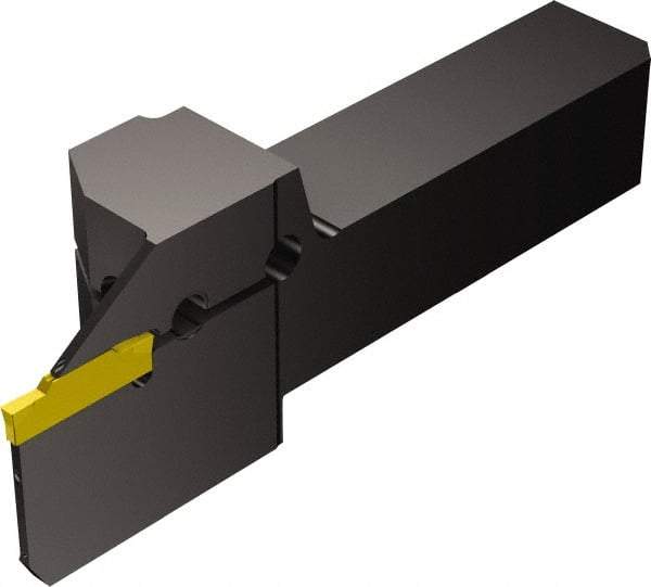 Sandvik Coromant - QS, Internal or External, Right Hand, 0.8" Max Depth of Cut, Indexable Grooving Tool Holder - N123E2-0200-0002-CM Insert Compatibility, 3/4" Shank Height, 3/4" Shank Width, 4-1/4" OAL, Through Coolant - Americas Industrial Supply