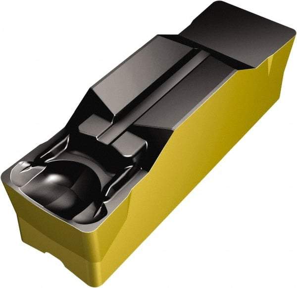 Sandvik Coromant - M1N123 GM Grade 4325, 11mm Cutting Width Carbide Grooving Insert - Neutral, 0.8mm Corner Radius, TiCN/Al2O3/TiN Finish - Americas Industrial Supply