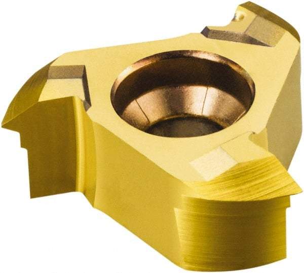 Sandvik Coromant - 4.5mm Pitch, Internal Thread, Metric 60° Standard, MM-TH 1025 Grade Thread Mill Insert - Carbide - Americas Industrial Supply