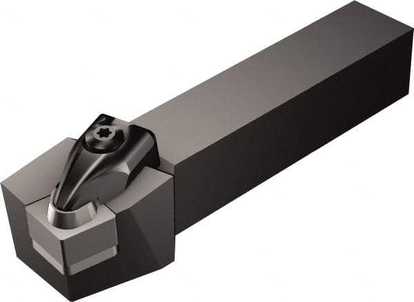 Sandvik Coromant - CCRN, Left Hand Cut, 15° Lead Angle, 1-1/4" Shank Height x 1-1/4" Shank Width, Negative Rake Indexable Turning Toolholder - 6" OAL, CNGN 12 07 08 Insert Compatibility, Series T-Max - Americas Industrial Supply