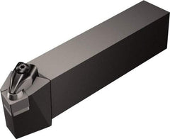 Sandvik Coromant - DSRN, Left Hand Cut, 15° Lead Angle, 1-1/4" Shank Height x 1-1/4" Shank Width, Negative Rake Indexable Turning Toolholder - 6" OAL, SNMG 19 06 12 Insert Compatibility, Series T-Max P - Americas Industrial Supply