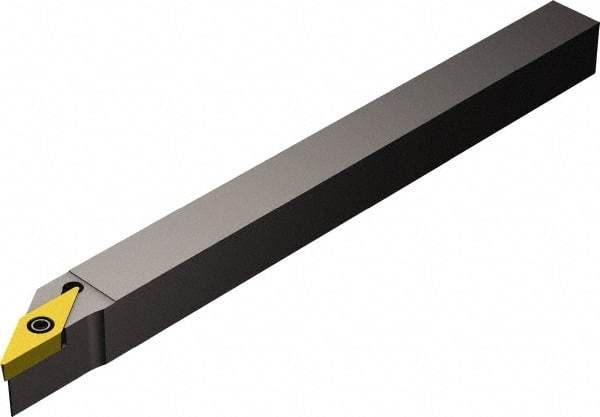 Sandvik Coromant - SVABR/L-S, Right Hand Cut, 0° Lead Angle, 12mm Shank Height x 12mm Shank Width, Neutral Rake Indexable Turning Toolholder - 125mm OAL, VBMT 11 02 04, VBMT 2(1.5)1 Insert Compatibility, Series CoroTurn 107 - Americas Industrial Supply