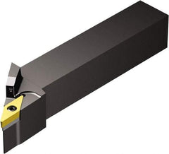 Sandvik Coromant - SVJBR/L..HP, Left Hand Cut, -3° Lead Angle, 32mm Shank Height x 25mm Shank Width, Neutral Rake Indexable Turning Toolholder - 170mm OAL, VBMT 16 04 08, VBMT 332 Insert Compatibility, Series CoroTurn 107 - Americas Industrial Supply