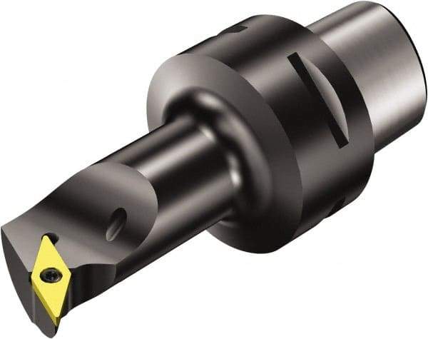 Sandvik Coromant - Left Hand Cut, Size C6, VBMT 16 04 08 & VBMT 332 Insert Compatiblity, Internal Modular Turning & Profiling Cutting Unit Head - 35mm Ctr to Cutting Edge, 175mm Head Length, Through Coolant, Series CoroTurn 107 - Americas Industrial Supply