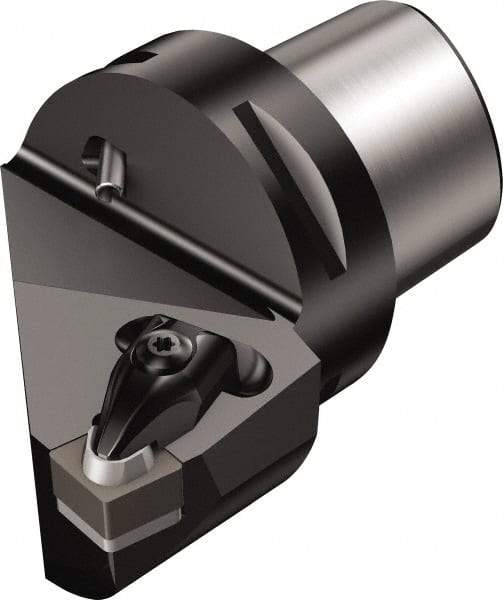 Sandvik Coromant - Left Hand Cut, Size C5, CNG 452 & CNGN 12 07 08 Insert Compatiblity, Modular Turning & Profiling Cutting Unit Head - 27mm Ctr to Cutting Edge, 60mm Head Length, Through Coolant, Series T-Max - Americas Industrial Supply