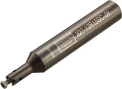 Sandvik Coromant - CoroMill 327 6mm Weldon Shank Milling Tip Insert Holder & Shank - 70.5mm Projection, 0.2362" Neck Diam, 6mm Nose Diam, 70.5mm OAL, Steel 327-xxB Tool Holder - Americas Industrial Supply