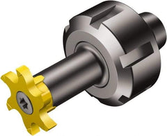 Sandvik Coromant - CoroMill 327 14.3mm Collet Shank Milling Tip Insert Holder & Shank - 28.8mm Projection, 0.5512" Neck Diam, 14mm Nose Diam, 64.2mm OAL, Steel 392.ER327 Tool Holder - Americas Industrial Supply