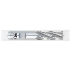 3/4 Dia. x 4-1/2 Overall Length 4-Flute Square End HSS-CO SE End Mill-Round Shank-Center Cutting-Uncoated - Americas Industrial Supply