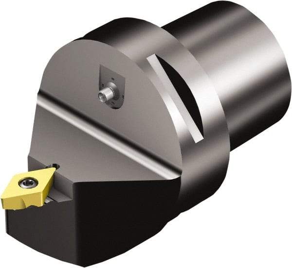 Sandvik Coromant - Neutral Cut, Size C4, TR-DC1308 Insert Compatiblity, Modular Turning & Profiling Cutting Unit Head - 0.5mm Ctr to Cutting Edge, 50mm Head Length, Through Coolant, Series CoroTurn TR - Americas Industrial Supply