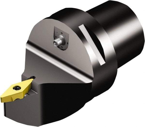 Sandvik Coromant - Neutral Cut, Size C4, TR-VB1308 Insert Compatiblity, Modular Turning & Profiling Cutting Unit Head - 0.5mm Ctr to Cutting Edge, 50mm Head Length, Through Coolant, Series CoroTurn TR - Americas Industrial Supply