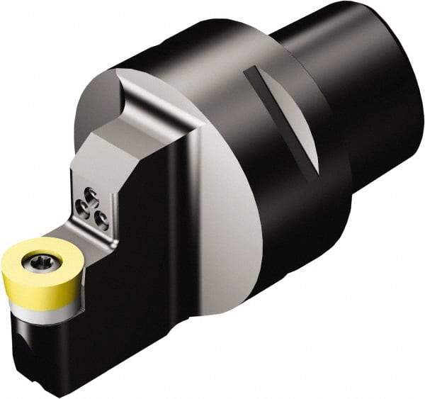 Sandvik Coromant - Neutral Cut, Size C6, RCMT 12 04 M0 Insert Compatiblity, Internal Modular Turning & Profiling Cutting Unit Head - 6mm Ctr to Cutting Edge, 65mm Head Length, Through Coolant, Series CoroTurn 107 - Americas Industrial Supply