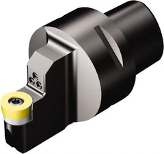 Sandvik Coromant - Neutral Cut, Size C5, RCMT 10 T3 M0 Insert Compatiblity, Internal Modular Turning & Profiling Cutting Unit Head - 5mm Ctr to Cutting Edge, 60mm Head Length, Through Coolant, Series CoroTurn 107 - Americas Industrial Supply