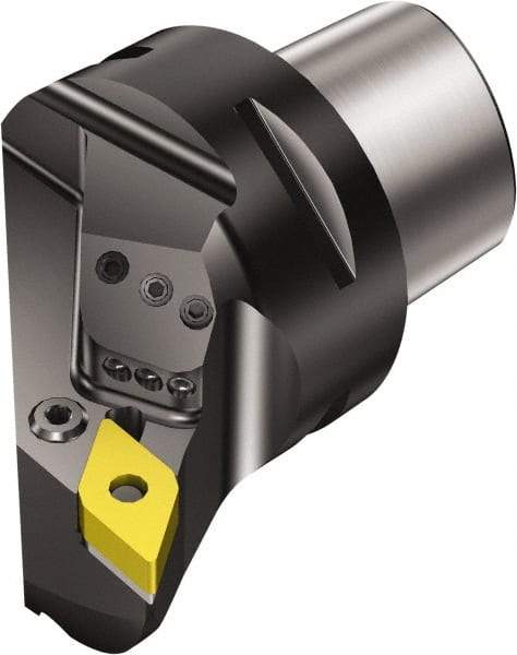 Sandvik Coromant - Left Hand Cut, Size C8, DNMG 15 06 08 & DNMG 442 Insert Compatiblity, External Modular Turning & Profiling Cutting Unit Head - 55mm Ctr to Cutting Edge, 80mm Head Length, Through Coolant, Series T-Max P - Americas Industrial Supply