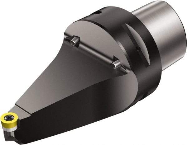 Sandvik Coromant - Neutral Cut, Size C6, RCMT 16 06 M0 Insert Compatiblity, Modular Turning & Profiling Cutting Unit Head - 8mm Ctr to Cutting Edge, 100mm Head Length, Through Coolant, Series CoroTurn 107 - Americas Industrial Supply