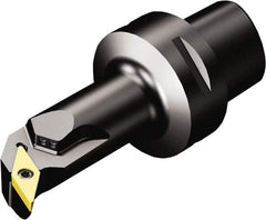 Sandvik Coromant - Left Hand Cut, Size C6, VBMT 16 04 08 & VBMT 332 Insert Compatiblity, Internal Modular Turning & Profiling Cutting Unit Head - 22mm Ctr to Cutting Edge, 120mm Head Length, Through Coolant, Series CoroTurn 107 - Americas Industrial Supply