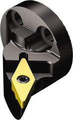 Sandvik Coromant - Right Hand Cut, Size 25, TR-VB1308 Insert Compatiblity, Modular Turning & Profiling Cutting Unit Head - 17mm Ctr to Cutting Edge, 28mm Head Length, Through Coolant, Series CoroTurn TR - Americas Industrial Supply