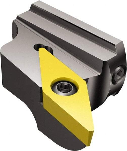 Sandvik Coromant - Right Hand Cut, Size 32, VBMT 332 Insert Compatiblity, Modular Turning & Profiling Cutting Unit Head - 24mm Ctr to Cutting Edge, 22mm Head Length, Series CoroTurn 107 - Americas Industrial Supply