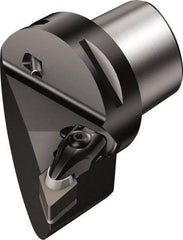 Sandvik Coromant - Left Hand Cut, Size C6, DNG 452 & DNGN 15 07 08 Insert Compatiblity, Modular Turning & Profiling Cutting Unit Head - 45mm Ctr to Cutting Edge, 65mm Head Length, Through Coolant, Series T-Max - Americas Industrial Supply