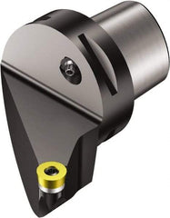 Sandvik Coromant - Left Hand Cut, Size C6, RCMT 20 06 M0 Insert Compatiblity, Internal Modular Turning & Profiling Cutting Unit Head - 45mm Ctr to Cutting Edge, 65mm Head Length, Through Coolant, Series CoroTurn 107 - Americas Industrial Supply