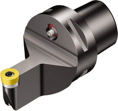 Sandvik Coromant - Neutral Cut, Size C5, RCMT 10 T3 M0 Insert Compatiblity, Internal Modular Turning & Profiling Cutting Unit Head - 5mm Ctr to Cutting Edge, 60mm Head Length, Through Coolant, Series CoroTurn 107 - Americas Industrial Supply