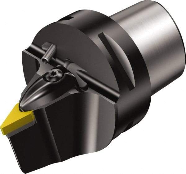 Sandvik Coromant - Neutral Cut, Size C8, VNMG 332 Insert Compatiblity, Modular Turning & Profiling Cutting Unit Head - 0.6mm Ctr to Cutting Edge, 80mm Head Length, Through Coolant, Series T-Max P - Americas Industrial Supply