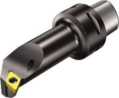 Sandvik Coromant - Right Hand Cut, Size C5, DCMT 2(1.5)1 Insert Compatiblity, Modular Turning & Profiling Cutting Unit Head - 11mm Ctr to Cutting Edge, 70mm Head Length, Through Coolant, Series CoroTurn 107 - Americas Industrial Supply