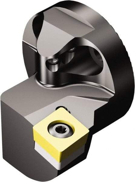 Sandvik Coromant - Left Hand Cut, Size 32, CCMT 3(2.5)2 Insert Compatiblity, Modular Turning & Profiling Cutting Unit Head - 22mm Ctr to Cutting Edge, 32mm Head Length, Through Coolant, Series CoroTurn 107 - Americas Industrial Supply