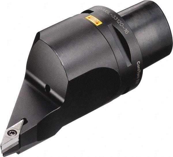Sandvik Coromant - Left Hand Cut, Size C6, VBMT 332 Insert Compatiblity, Modular Turning & Profiling Cutting Unit Head - 1.24mm Ctr to Cutting Edge, 130mm Head Length, Through Coolant, Series CoroTurn 107 - Americas Industrial Supply