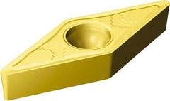 Sandvik Coromant - VBMT332 MMC Grade 2025 Carbide Turning Insert - TiCN/Al2O3/TiN Finish, 35° Diamond, 3/8" Inscr Circle, 3/16" Thick, 1/32" Corner Radius - Americas Industrial Supply