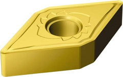Sandvik Coromant - DNMG432 SMR Grade S05F Carbide Turning Insert - TiCN/Al2O3/TiN Finish, 55° Diamond, 1/2" Inscr Circle, 3/16" Thick, 1/32" Corner Radius - Americas Industrial Supply