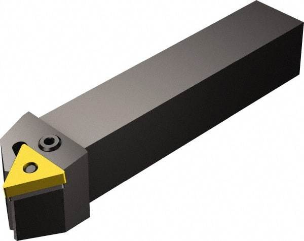 Sandvik Coromant - PTTN, Left Hand Cut, 30° Lead Angle, 25mm Shank Height x 25mm Shank Width, Negative Rake Indexable Turning Toolholder - 150mm OAL, TNMG 22 04 08 Insert Compatibility, Series T-Max P - Americas Industrial Supply