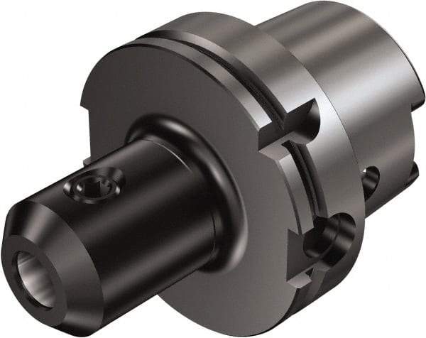 Sandvik Coromant - HSK100 Taper Shank 31.75mm Hole End Mill Holder/Adapter - 3.937" Projection, Through-Spindle Coolant - Exact Industrial Supply