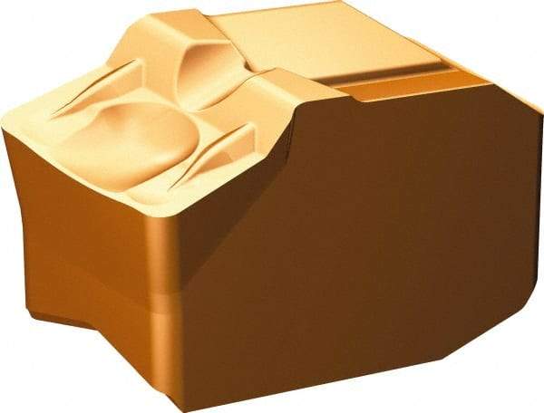 Sandvik Coromant - LQD GM Grade 1125, 8mm Cutting Width Carbide Grooving Insert - Neutral, 0.8mm Corner Radius, TiAlN Finish - Americas Industrial Supply
