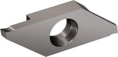 Sandvik Coromant - MACR3 MAC 1105 Grade, 0.0394" Cutting Width, Carbide Cutoff Insert - 0° Right Hand Lead Angle, 0.002" Cnr Rad, TiAlN Coated - Americas Industrial Supply