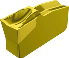 Sandvik Coromant - N151.240 7E 2135 Grade, 0.1575" Cutting Width, Carbide Cutoff Insert - 0° Lead Angle, 0.0059" Cnr Rad, TiCN/Al2O3/TiN Coated - Americas Industrial Supply