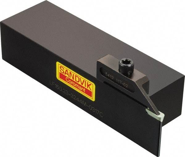 Sandvik Coromant - R/LF150.23, External, Right Hand, 19mm Max Depth of Cut, Indexable Grooving Tool Holder - CSG-4187, 150.23-0476 Insert Compatibility, 32mm Shank Height, 44mm Shank Width, 150mm OAL - Americas Industrial Supply