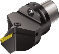 Sandvik Coromant - Cx-NF123..B Insert, 77mm Head Length, Modular Grooving Cutting Unit Head - Neutral Cut, System Size C4, Through Coolant, Series CoroCut 1-2 - Americas Industrial Supply