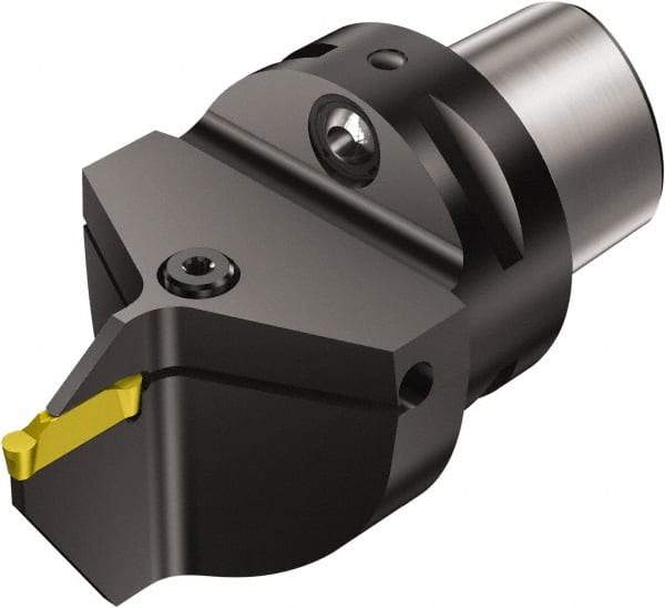 Sandvik Coromant - N123J2-0500-0004-TF Insert, 82mm Head Length, Modular Grooving Cutting Unit Head - Neutral Cut, System Size C6, Through Coolant, Series CoroCut 1-2 Cutting Unit for Parting & Grooving - Americas Industrial Supply