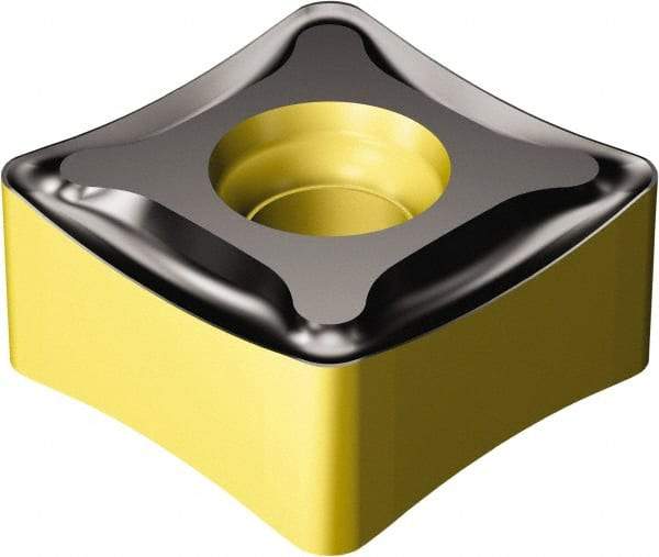 Sandvik Coromant - N331.1D13 PM Grade 4330 Carbide Milling Insert - TiCN/Al2O3/TiN Coated, 6.55mm Thick, 13.4mm Inscribed Circle - Americas Industrial Supply