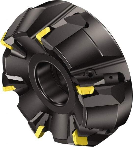 Sandvik Coromant - 406.4mm Cut Diam, 63.5mm Arbor Hole, 18mm Max Depth of Cut, 60° Indexable Chamfer & Angle Face Mill - 15 Inserts, 360R-2807 Insert, Right Hand Cut, Series CoroMill 360 - Americas Industrial Supply