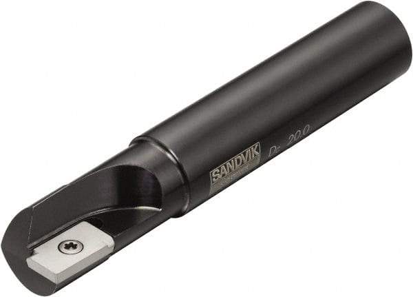 Sandvik Coromant - 25mm Cut Diam, 25mm Arbor Diam, 15mm Max Depth of Cut, Indexable Square-Shoulder Face Mill - 120mm High, R216.2-07T3 & R216.2-15T308-1 Insert Compatibility, Series U-Max - Americas Industrial Supply